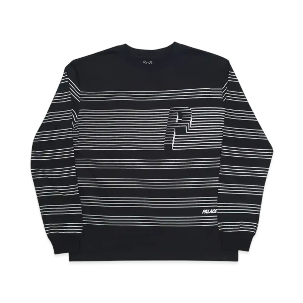 PALACE Striper L/S T-Shirt "Black"
