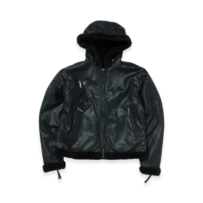 THUG CLUB TC Reversible Shearling Jacket "Black"