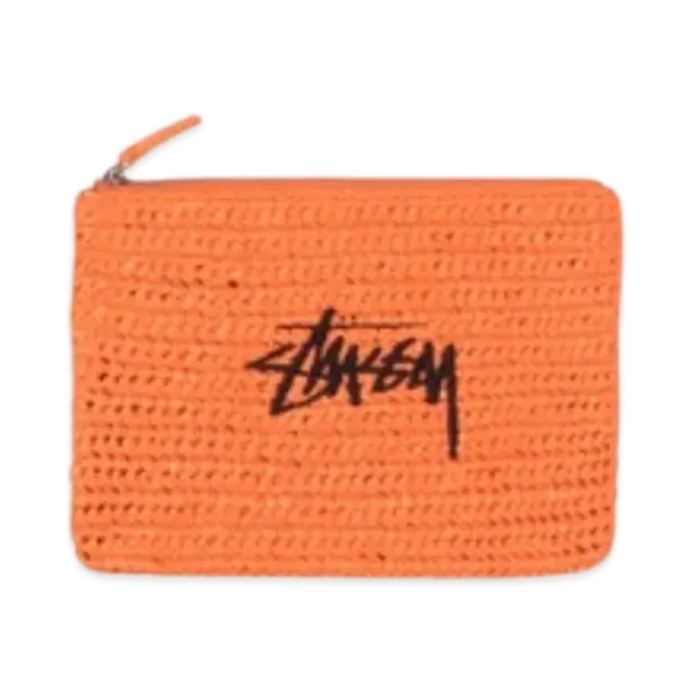 Stussy Woven Zip Pouch "Orange"
