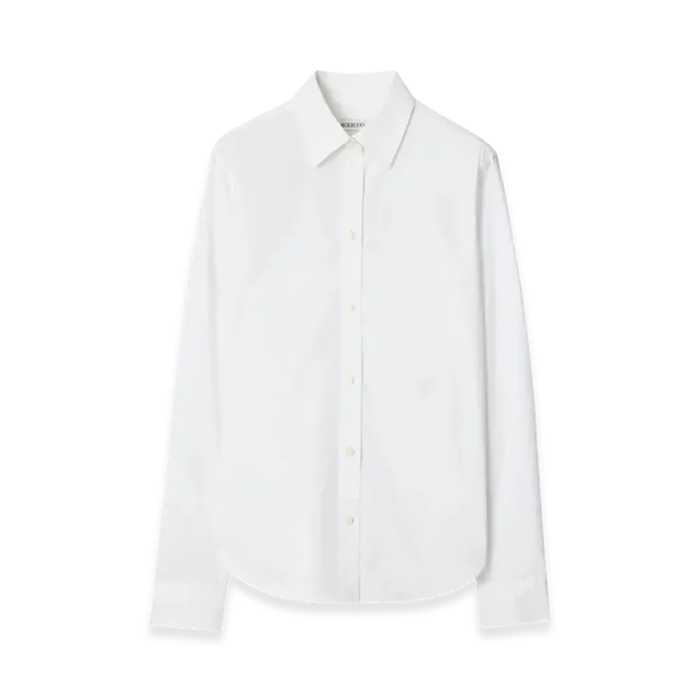 Burberry Women's Formal Shirt In Cotton Poplin "White"