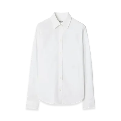 Burberry Women's Formal Shirt In Cotton Poplin "White"