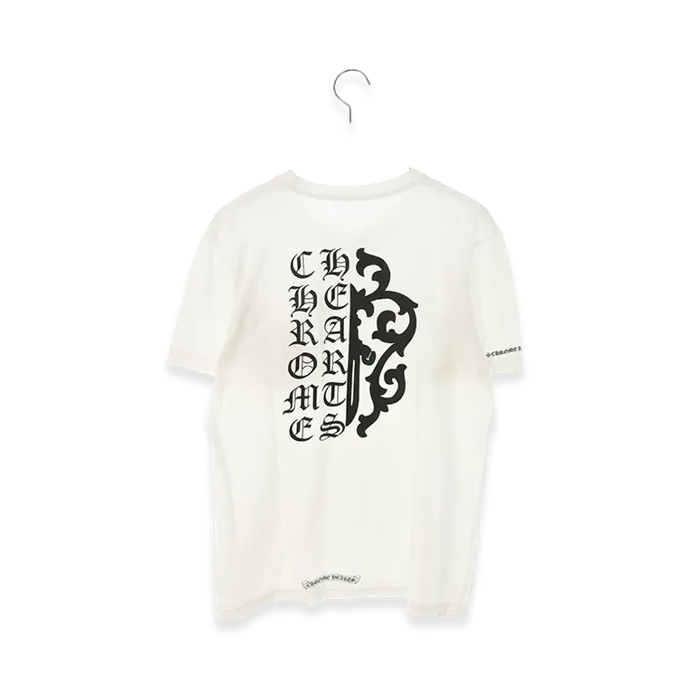Chrome Hearts Half Dagger Print Pocket T-Shirt "White"
