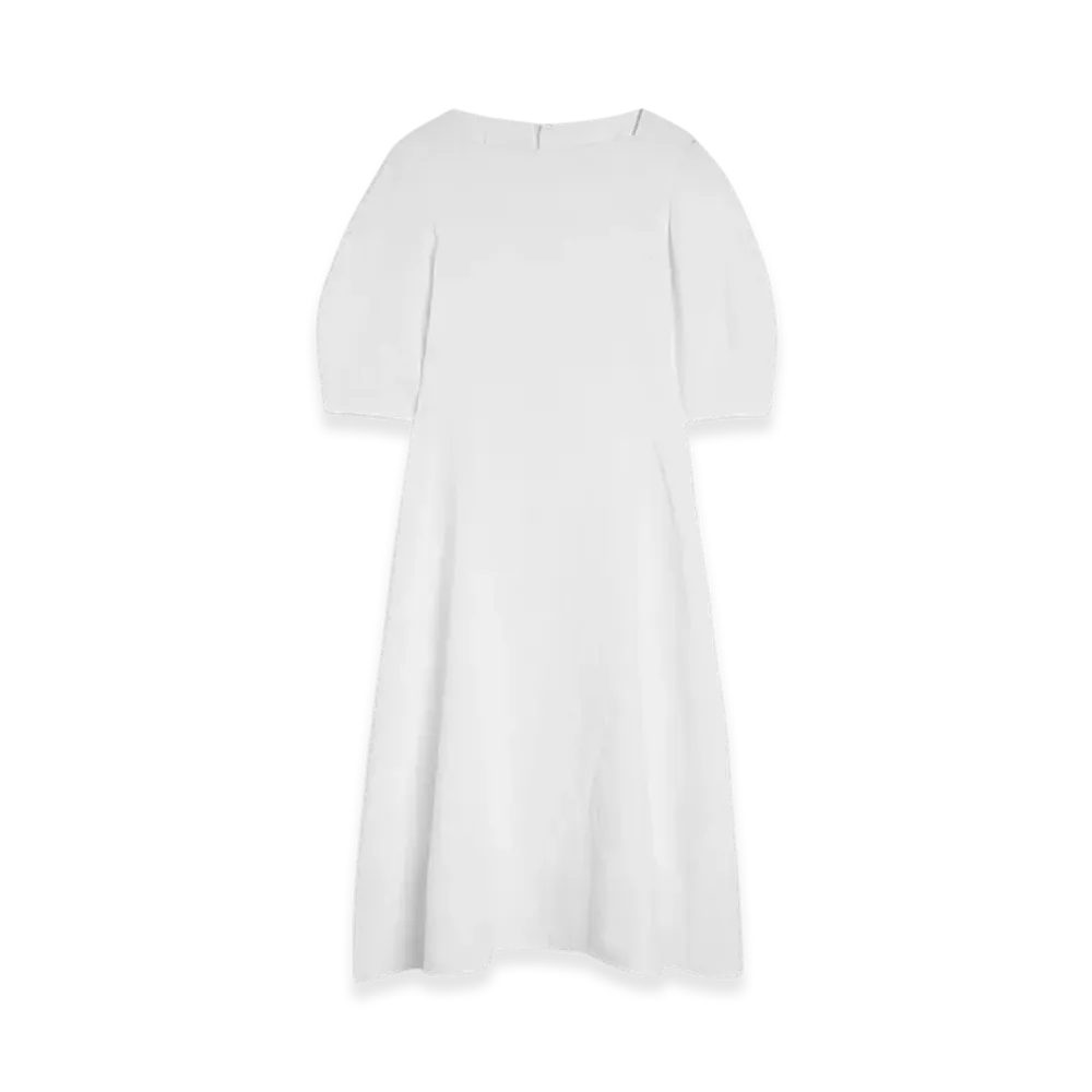 Jil Sander Linen Dress "Optic White"