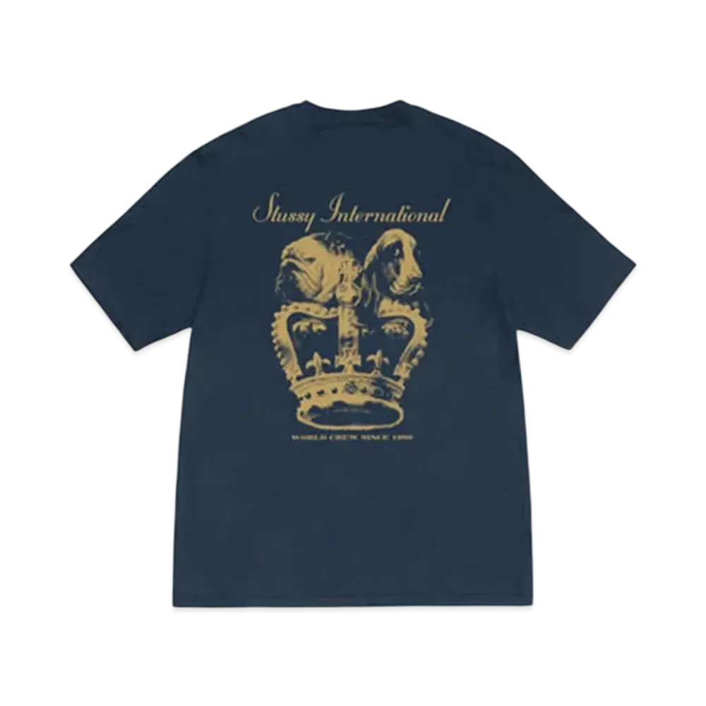 Stussy Dog Crown Tee "Navy"