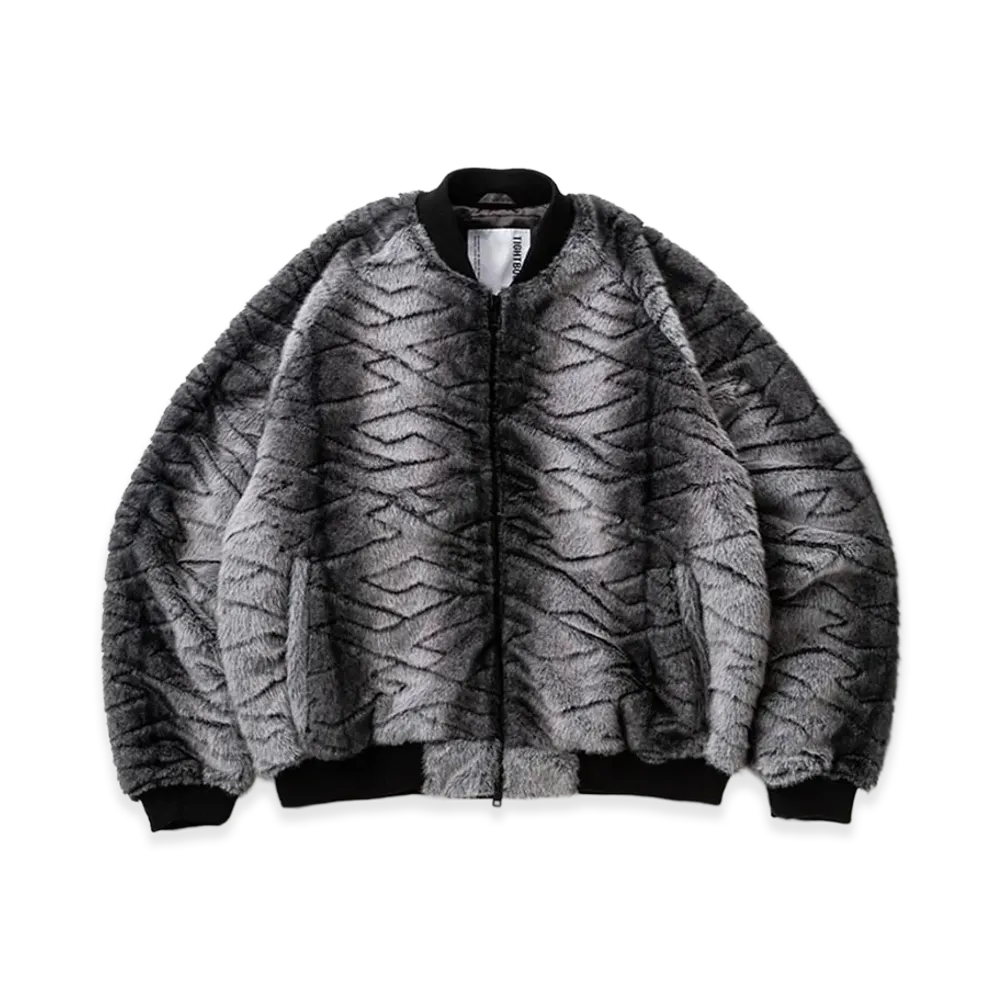 TIGHTBOOTH T Quilt Fur MA-1 "Black"