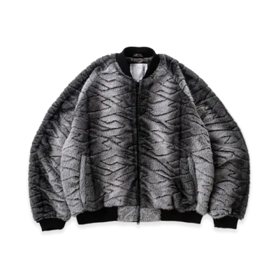 TIGHTBOOTH T Quilt Fur MA-1 "Black"