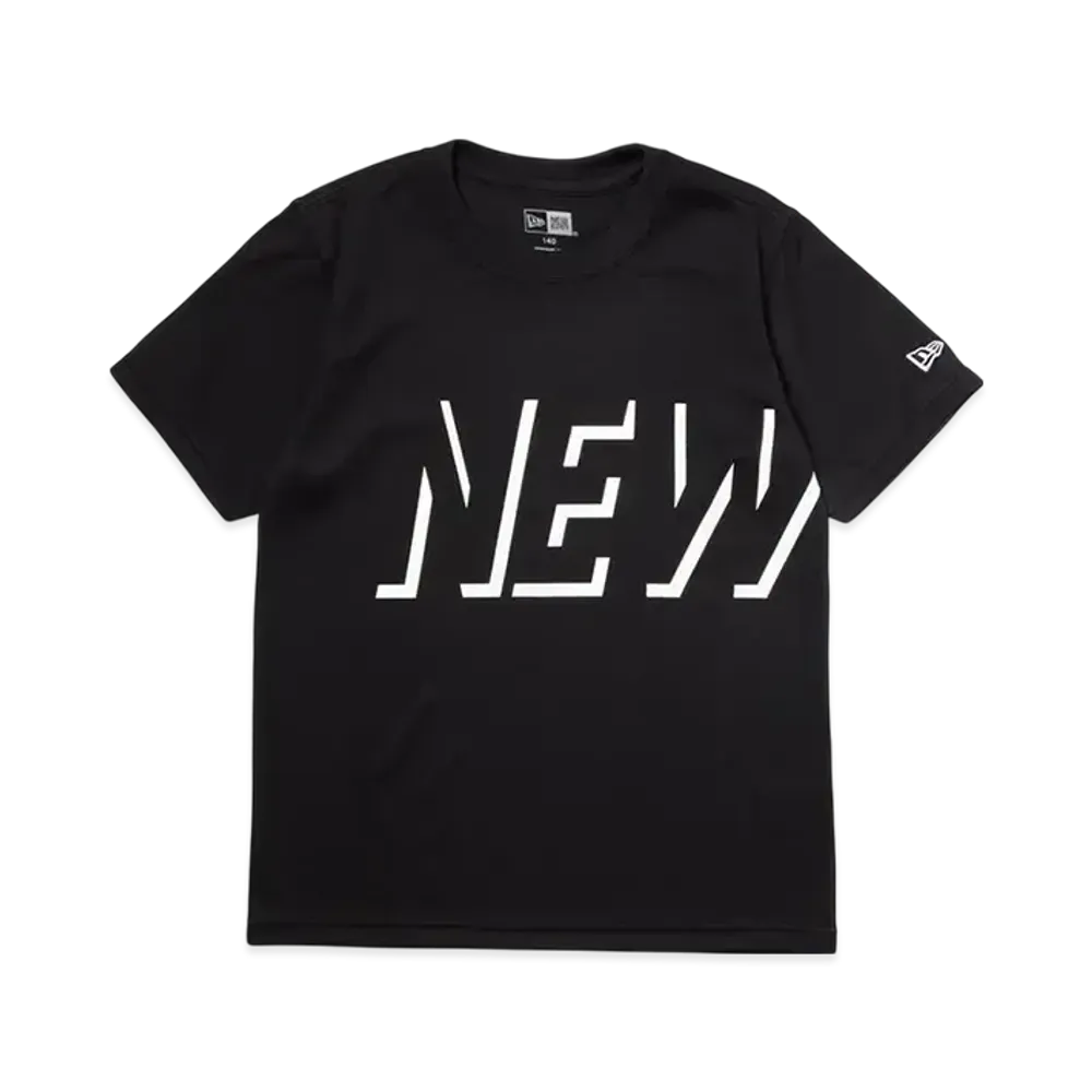 NEW ERA Youth Short Sleeve Tech T-Shirt Shadow Logo "Black"