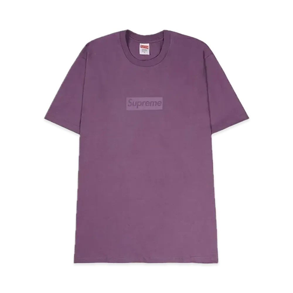 シュプリーム トーナル ボックス ロゴ Tシャツ "ダスティ パープル"