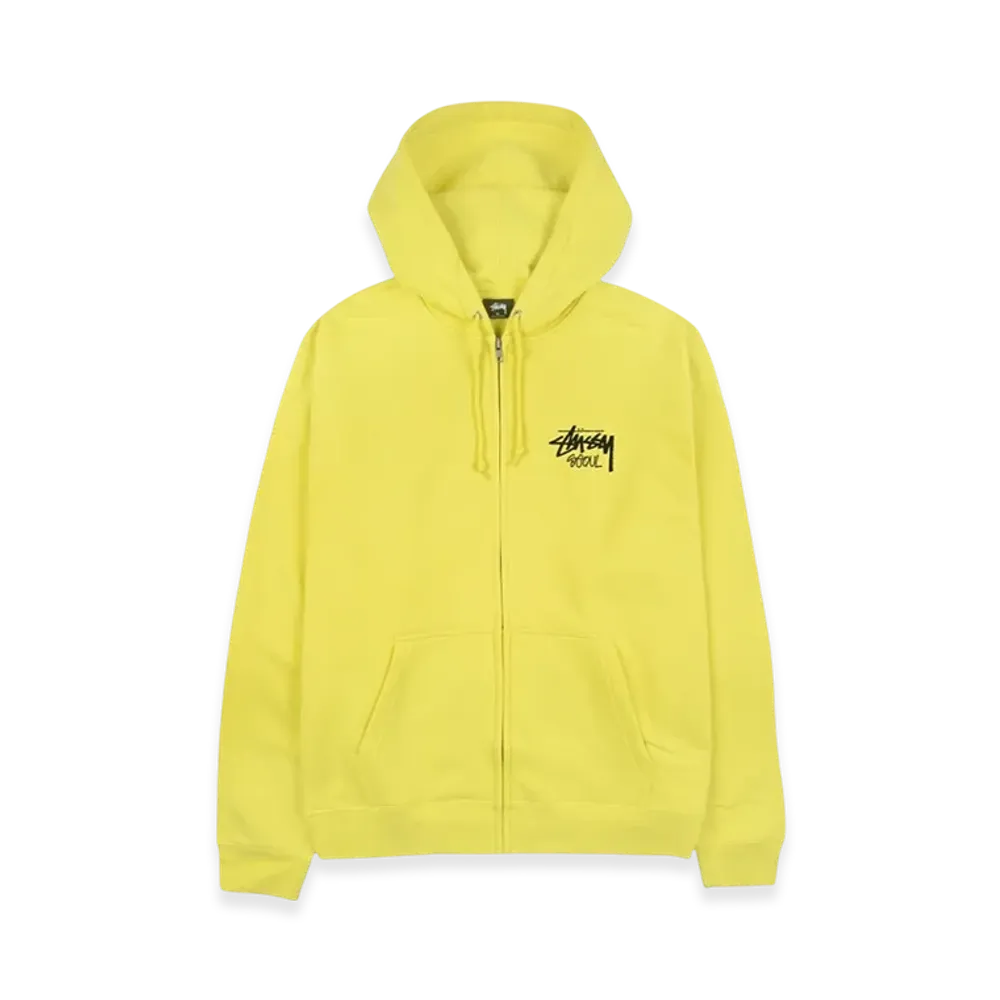 Stussy Stock Seoul Zip Hood "Lemon"