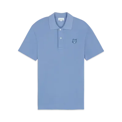 Maison Kitsune Bold Fox Head Patch Comfort Polo "Hampton Blue"