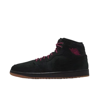 Nike Air Jordan 1 Mid SE "Black/Gum Medium Brown/Team Red"