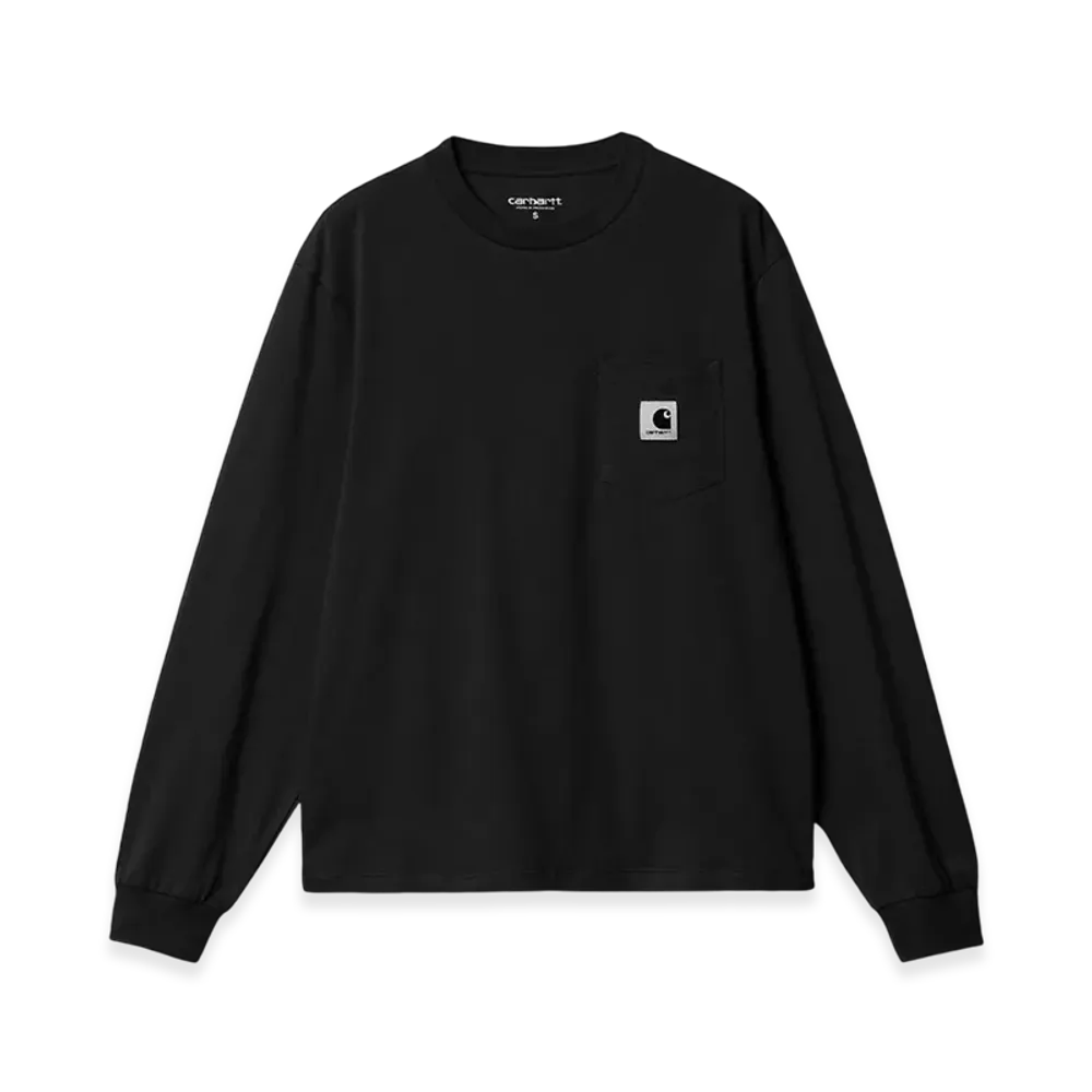 Carhartt WIP Women's Pocket Long Sleeve T-Shirt "Black"