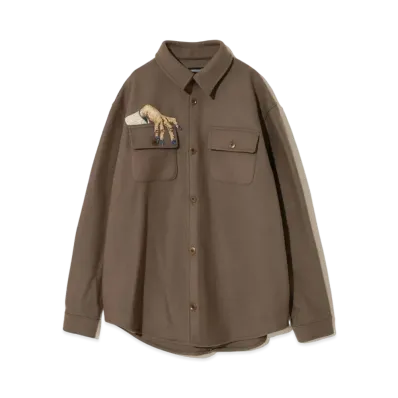 UNDERCOVER Cotton/Polyester Shirt "Gray Beige"