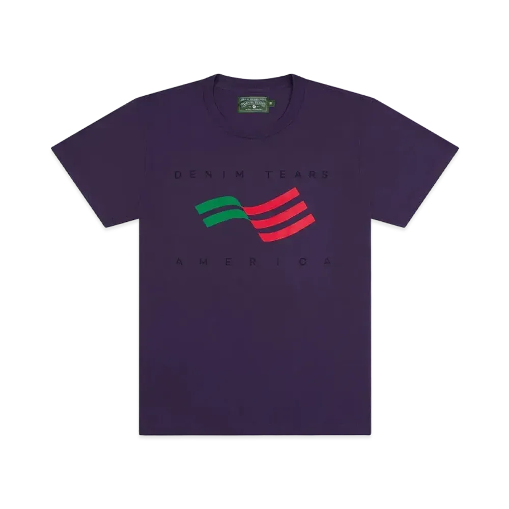 DENIM TEARS America Sportswear Tee "Purple"