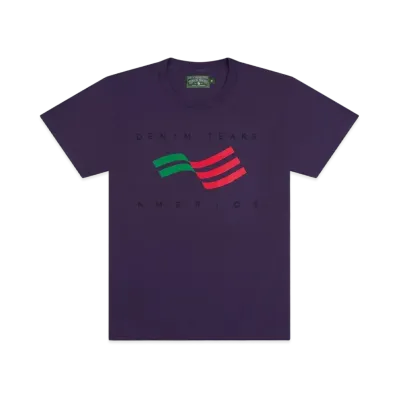 DENIM TEARS America Sportswear Tee "Purple"