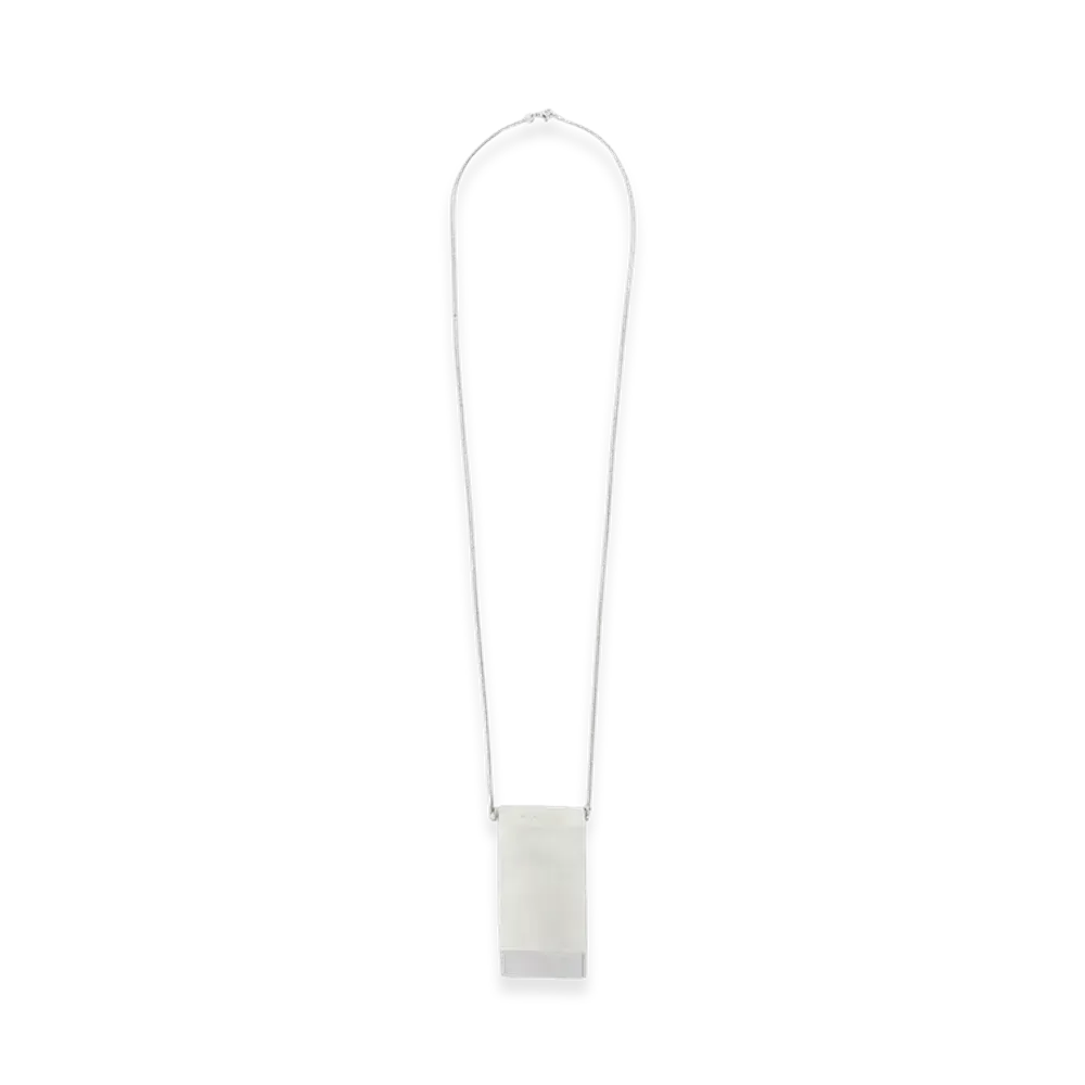 Rick Owens Portable Ashtray Necklace "Silver"