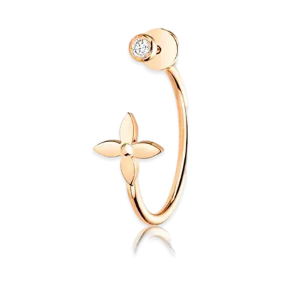 Louis Vuitton Idylle Blossom Small Hoop Earring Diamond "Pink Gold"