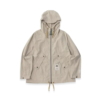 STARBUCKS x and wander Nylon Taffeta Hoodie Jacket "Ivory"