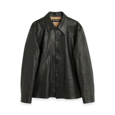 OUR LEGACY Welding Shirt "Worn Brown Lambskin"