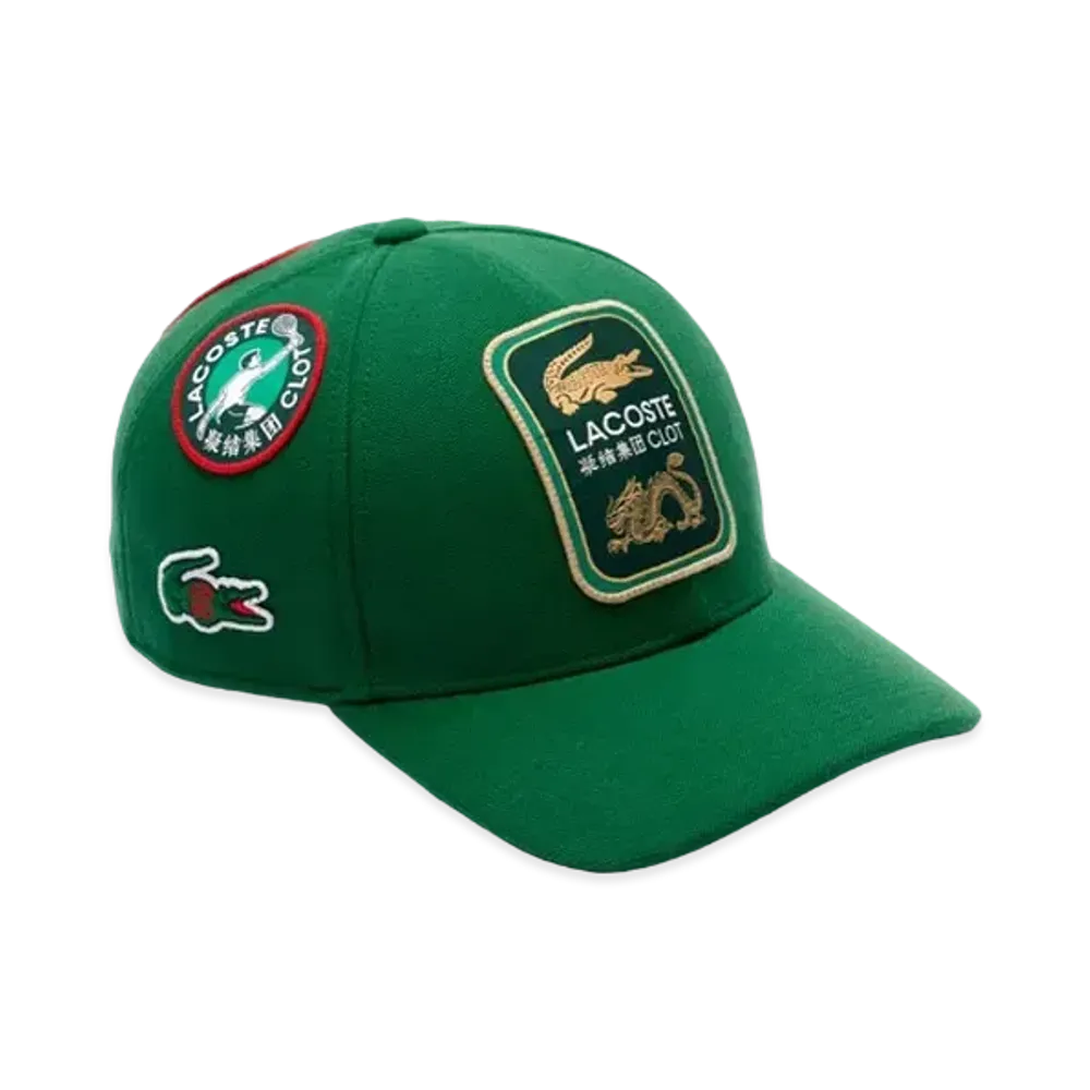 LACOSTE x CLOT Pique Cap "Green"