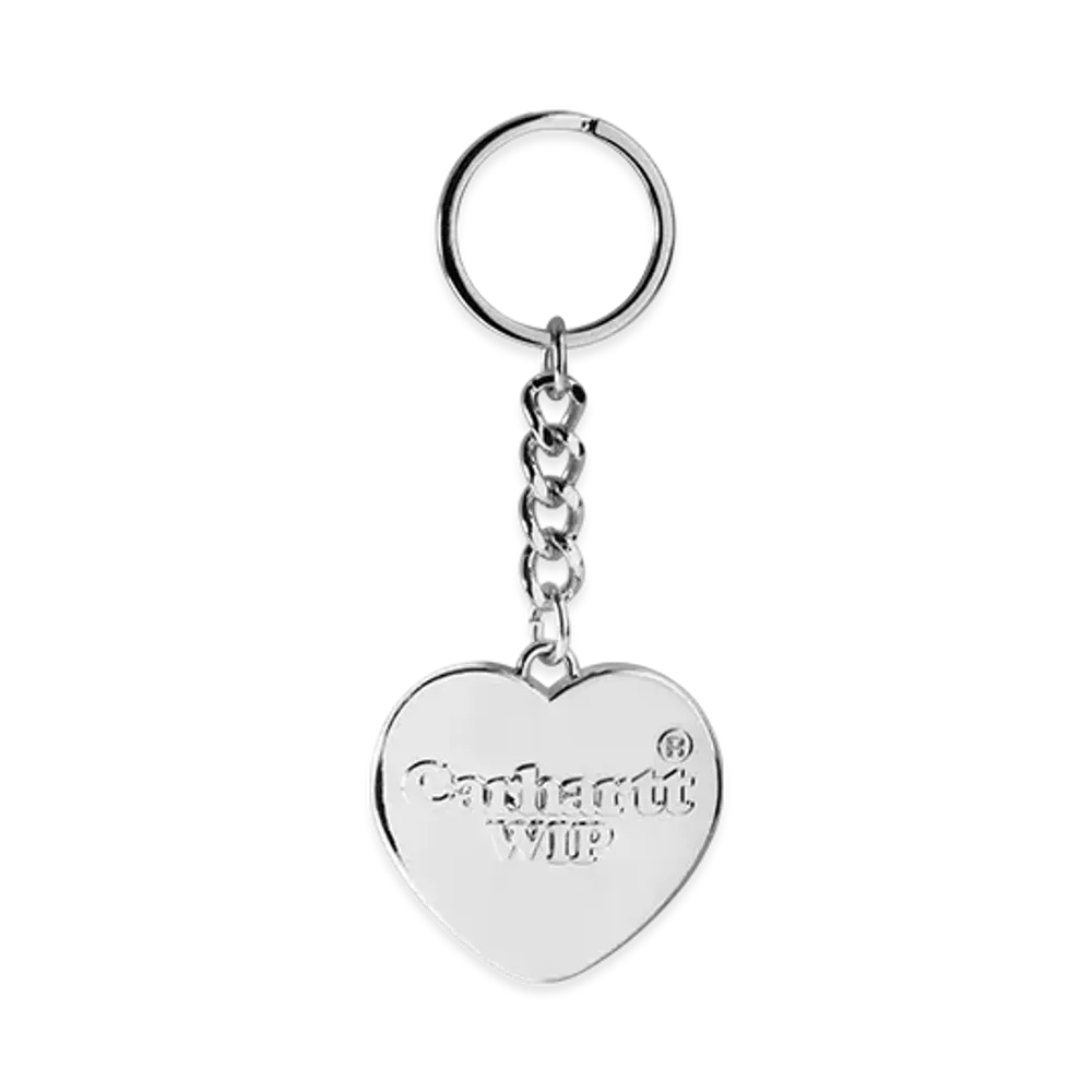 Carhartt WIP Heart Keychain "Silver"
