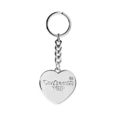 Carhartt WIP Heart Keychain "Silver"