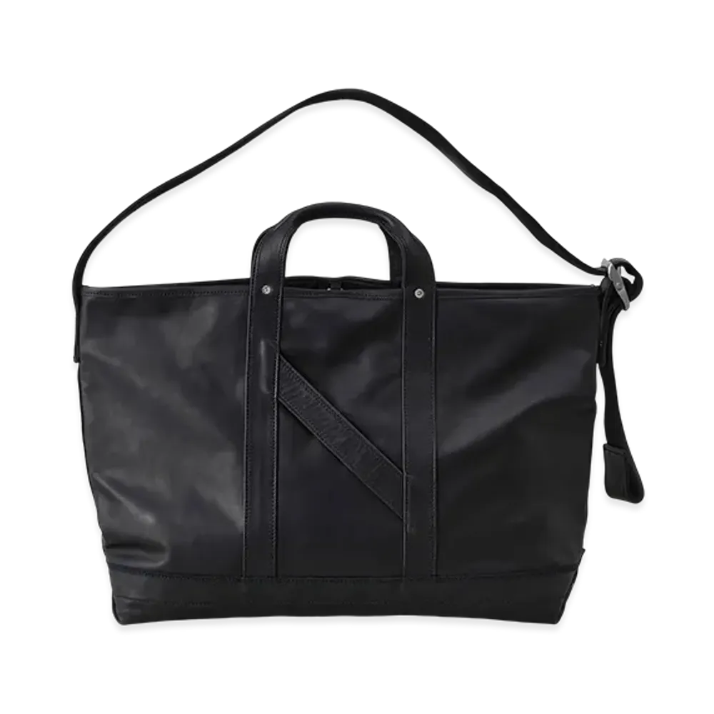 NICENESS O.Ledz Oiled Leather Shoulder Tote Bag "Black"