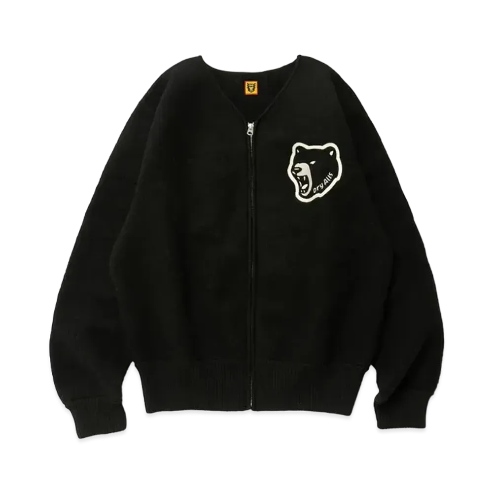 HUMAN MADE WOOL CARDIGAN "Black"
