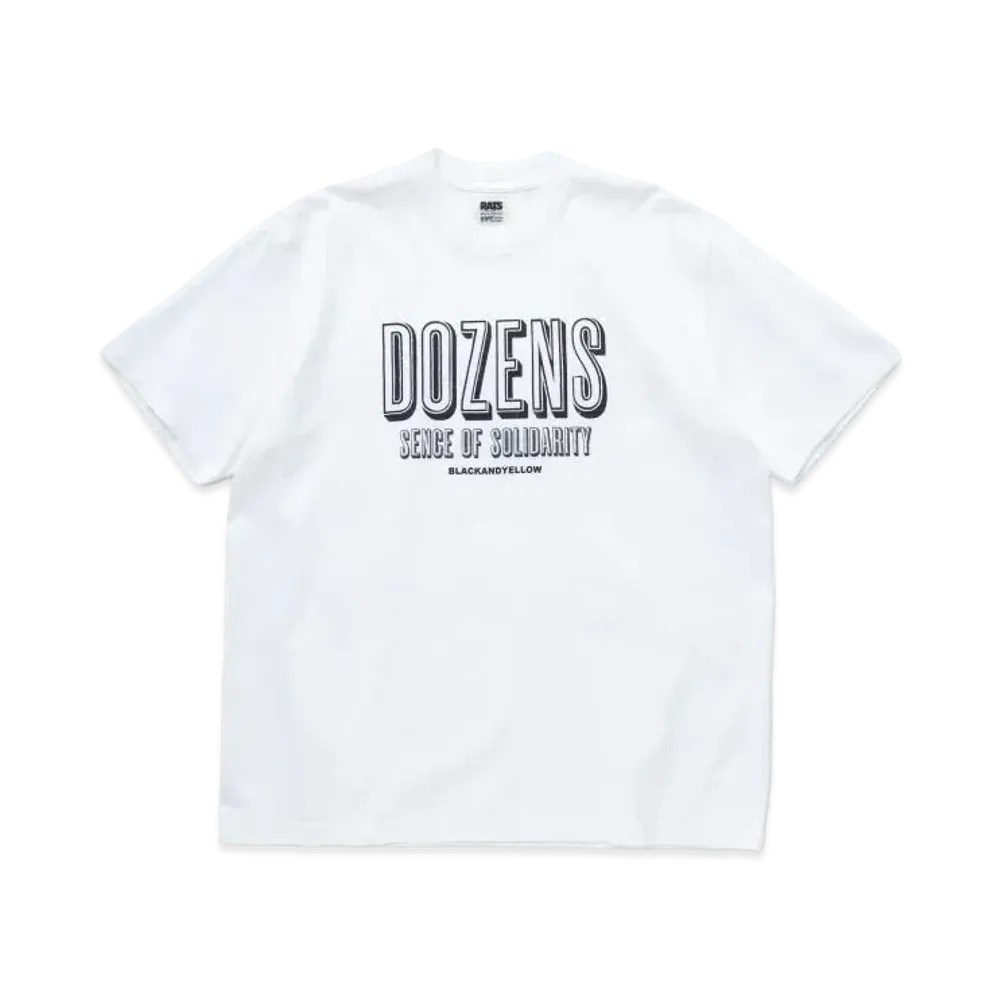 RATS Dozens Tee "White Black"