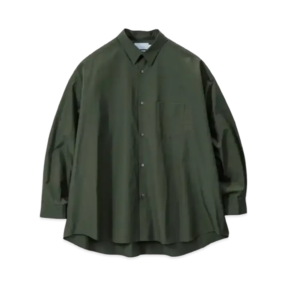 Graphpaper Alumo For Gp L/S Oversized Regular Collar Shirt "Green"