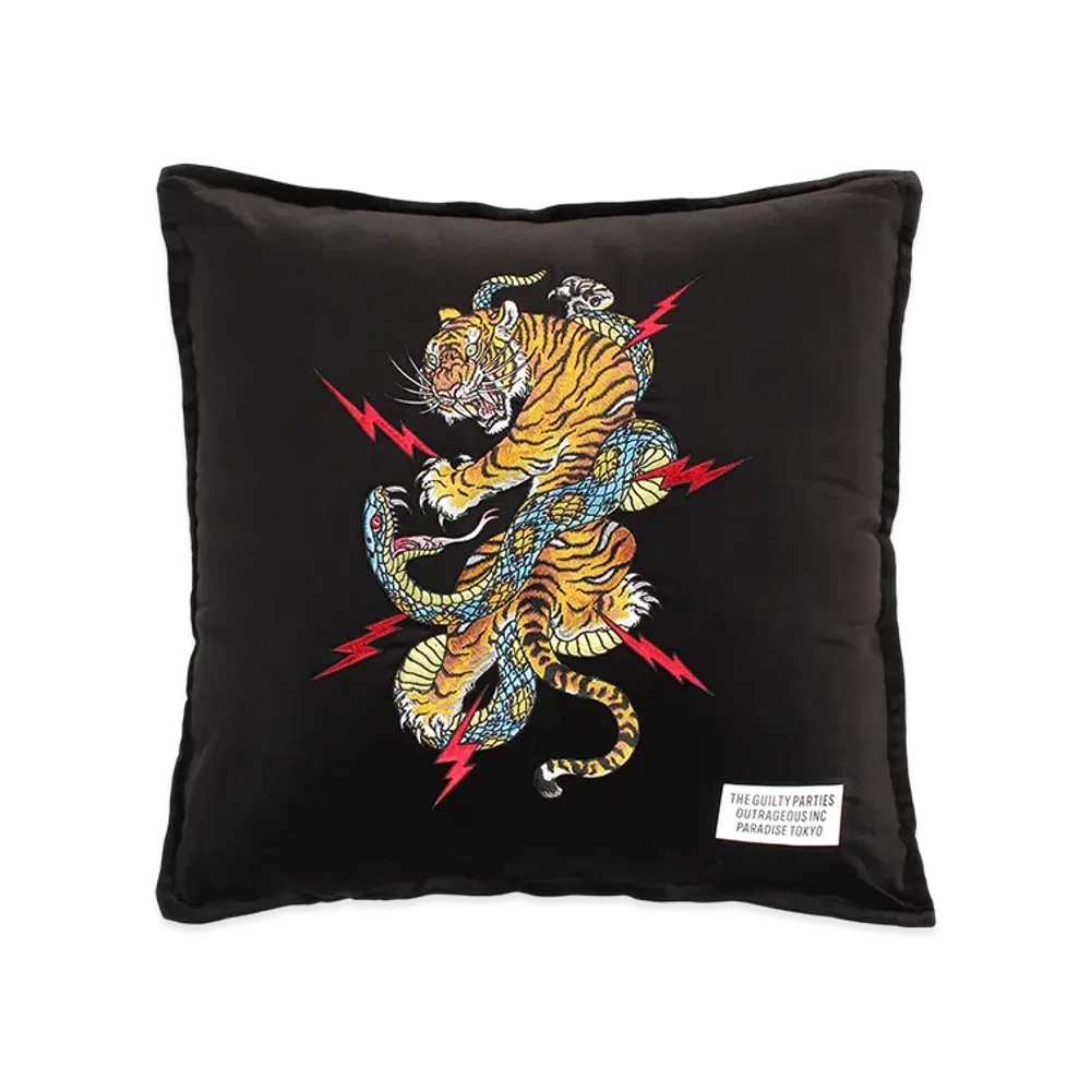 WACKO MARIA x Tim Lehi Velveteen Cushion "Black"