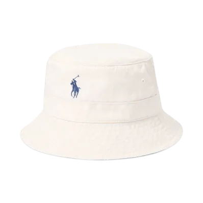 Polo Ralph Lauren Cotton Bucket Hat "White"
