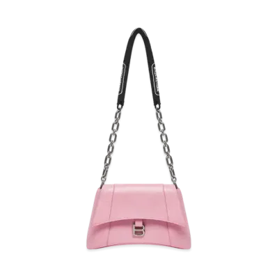 BALENCIAGA Downtown Small Shoulder Bag With Chain "Pink"