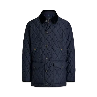 Polo Ralph Lauren Quilted Car Coat "Navy"