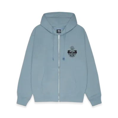 Stussy Built To Last Zip Hoodie "Slate"