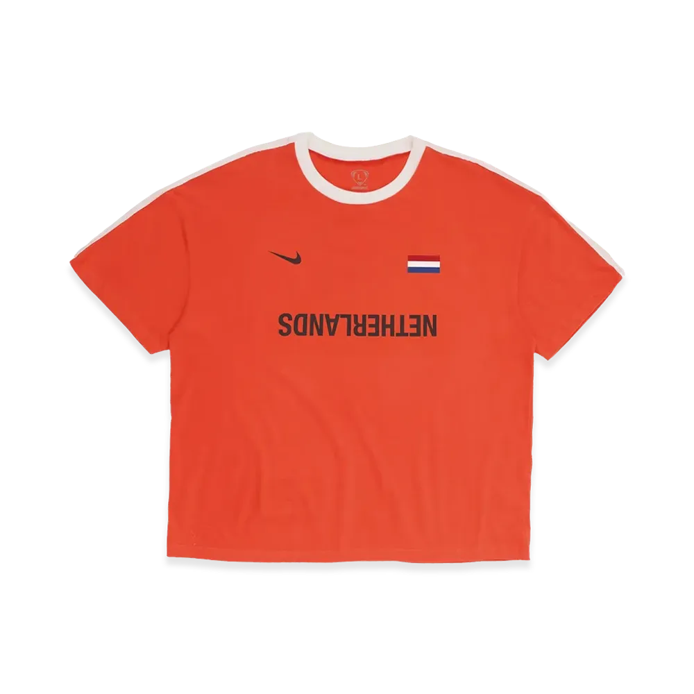 Travis Scott Cactus Jack x Nike Netherlands Total 90 Tee "Orange"