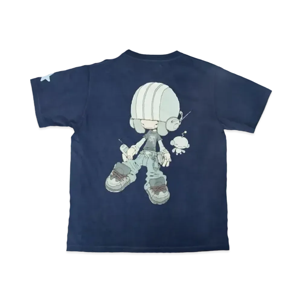 YAMEPI x FUTURE ARCHIVE YAME Fade Tee "Navy 1"
