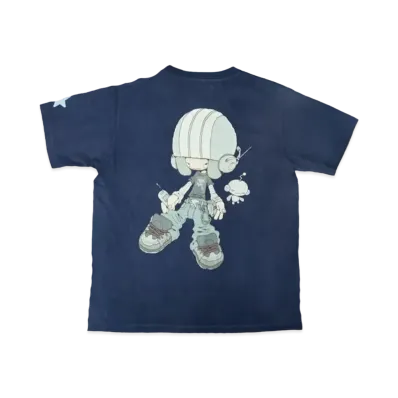 YAMEPI x FUTURE ARCHIVE YAME Fade Tee "Navy 1"