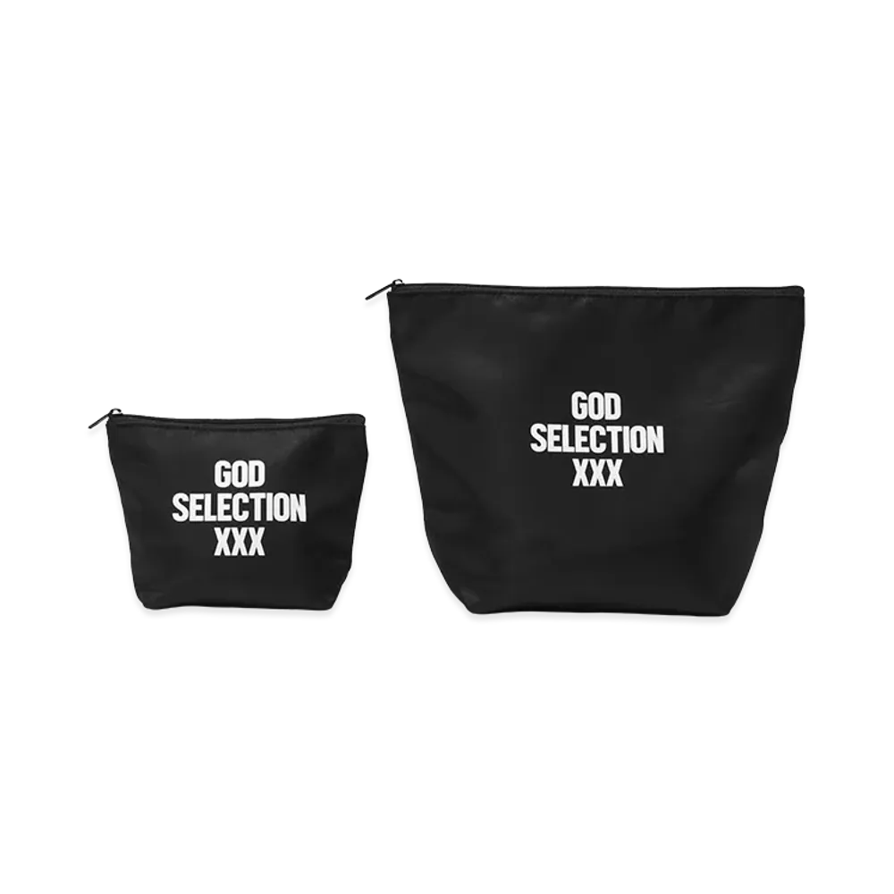 GOD SELECTION XXX Logo Pouch Set (Set of 2) GX-S26-GD-06 "Black"