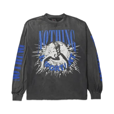 SAINT Mxxxxxx x Kosuke Kawamura KK_LS Tee_Nothing Imp "Black"