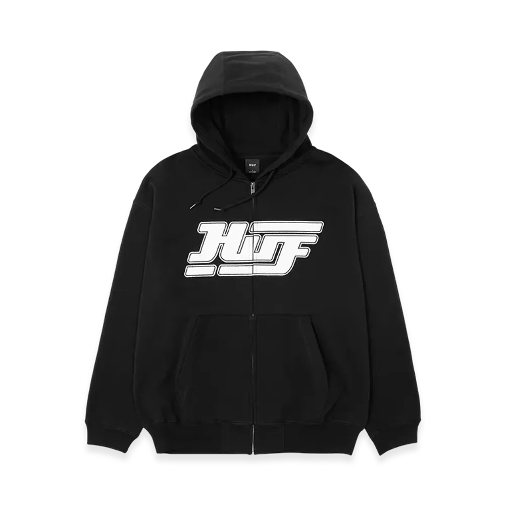 HUF Exhaust Full Zip Hoodie "Black"