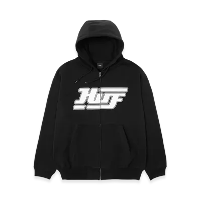 HUF Exhaust Full Zip Hoodie "Black"