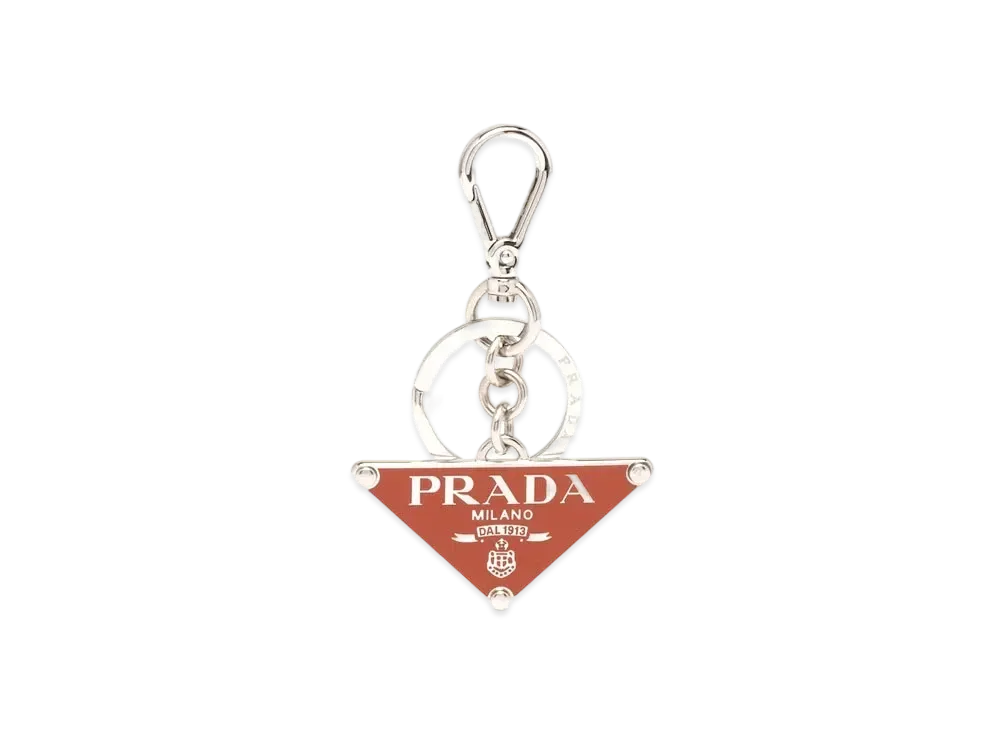 PRADA Metal Key Ring "Orange"