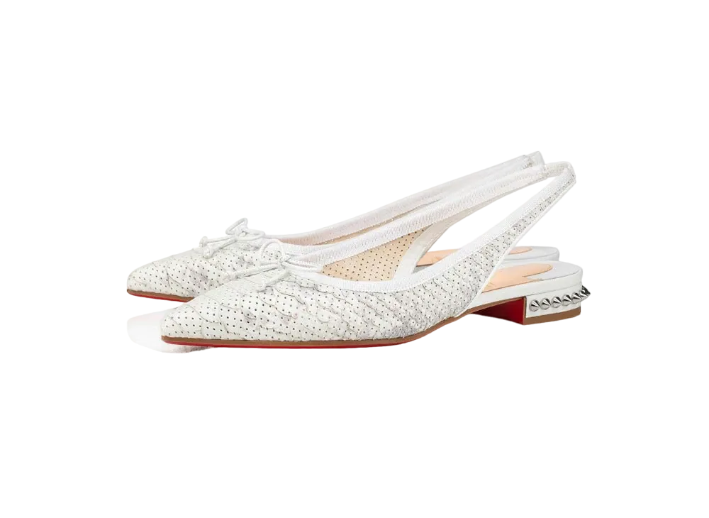 Christian Louboutin Hall Sling "Roccia(White)"
