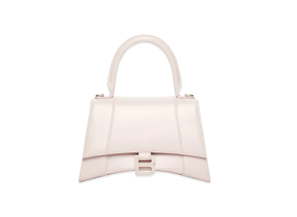 BALENCIAGA Women's Hourglass Small Top Handle Bag "Light Rose"