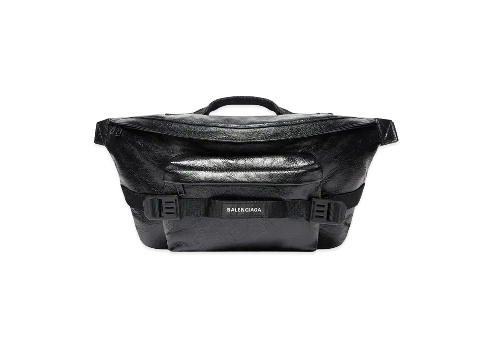 BALENCIAGA Army Large Beltbag In Arena Lambskin "Black"