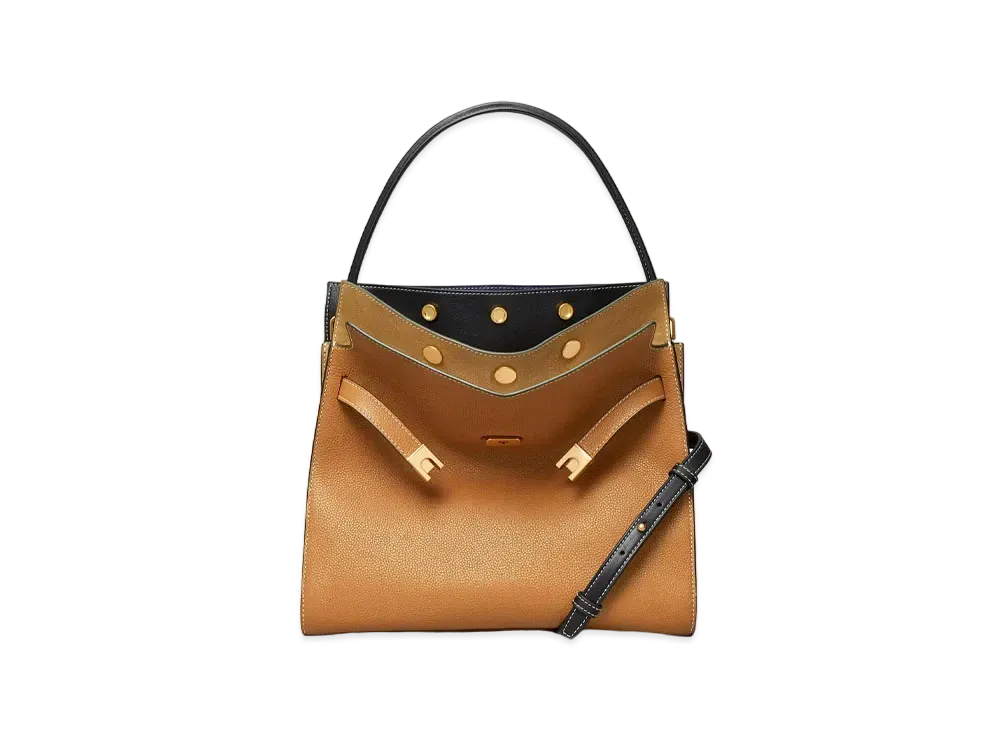 Tory Burch Lee Radziwill Double Bag "Tiger'S Eye"