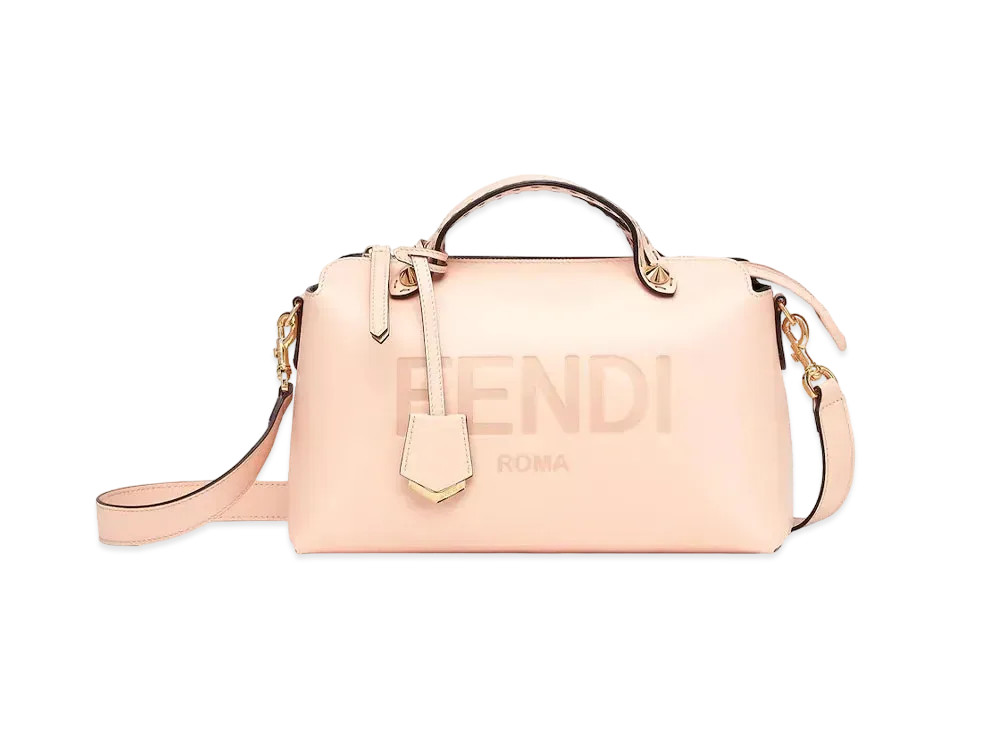 FENDI By The Way Medium Leather Boston Bag "Pink"