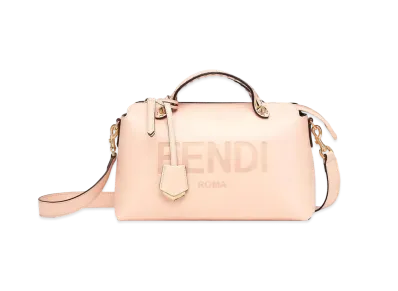 FENDI By The Way Medium Leather Boston Bag "Pink"