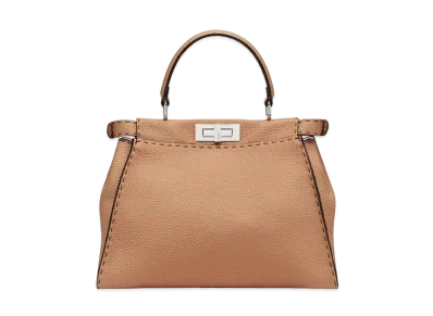 FENDI Peekaboo Medium Leather Bag "Brown"